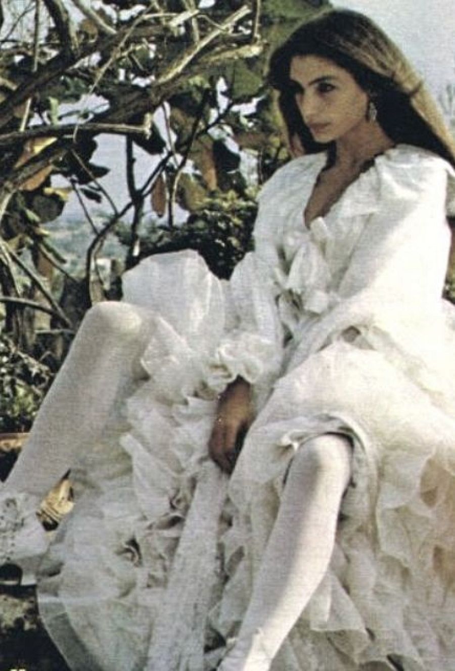 Angela Molina con el vestido diseñado por Yvonne Blake