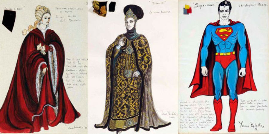 Varios diseños de vestuario de Yvonne Blake