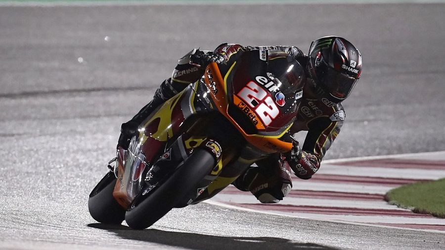 Imagen del piloto británico Sam Lowes durante el GP de Catar.