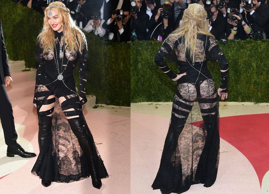 Madonna en la gala del MET 2016, con un polémico vestido de Givenchy