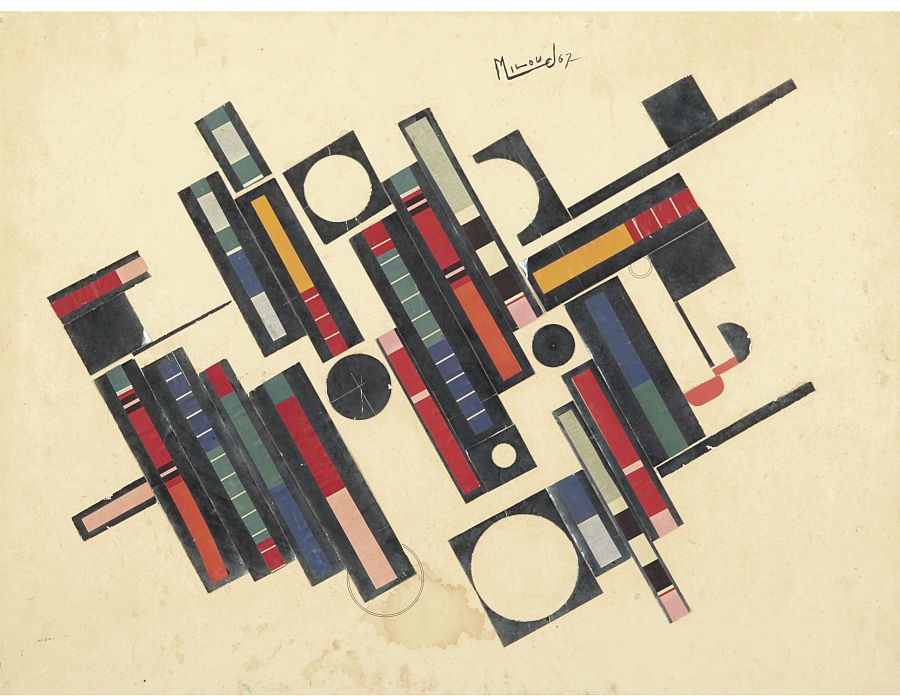 Composición, 1967. Miloud Labied. Colección particular, Marrakech.