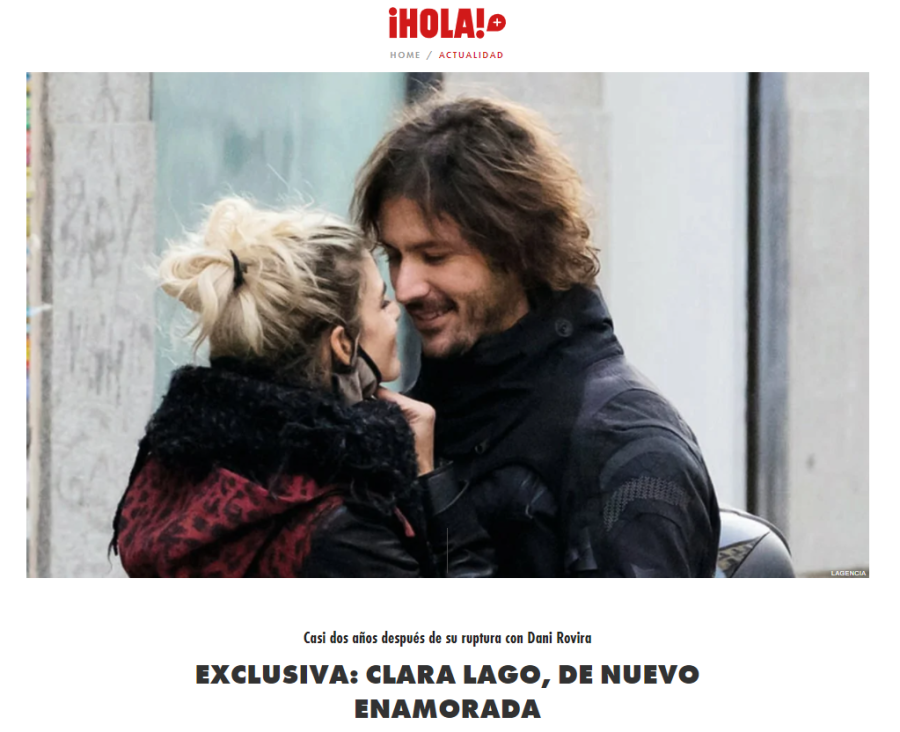 Imágen que la revista ¡Hola! ha sacado a la luz