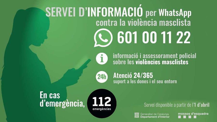 El número 601 00 11 22 oferirà assessorament policial i resoldrà dubtes
