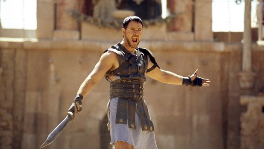 Russell Crowe interpreta a Máximo Décimo Meridio en la película 'Gladiator'