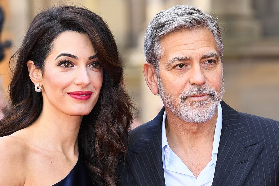 El actor George Clooney y su esposa Amal Alamuddin en una gala de Edimburgo