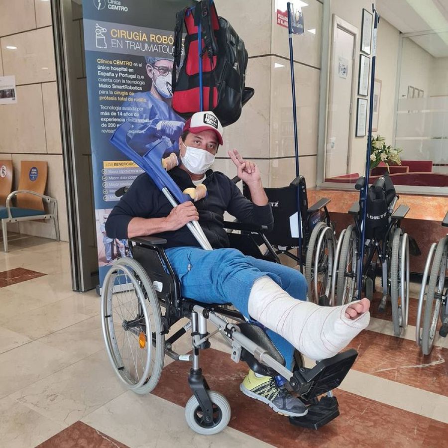 Enrique Arce sufre un accidente en la Sierra de Gredos de Madrid