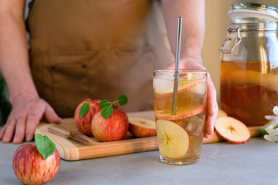 Kombucha de manzana