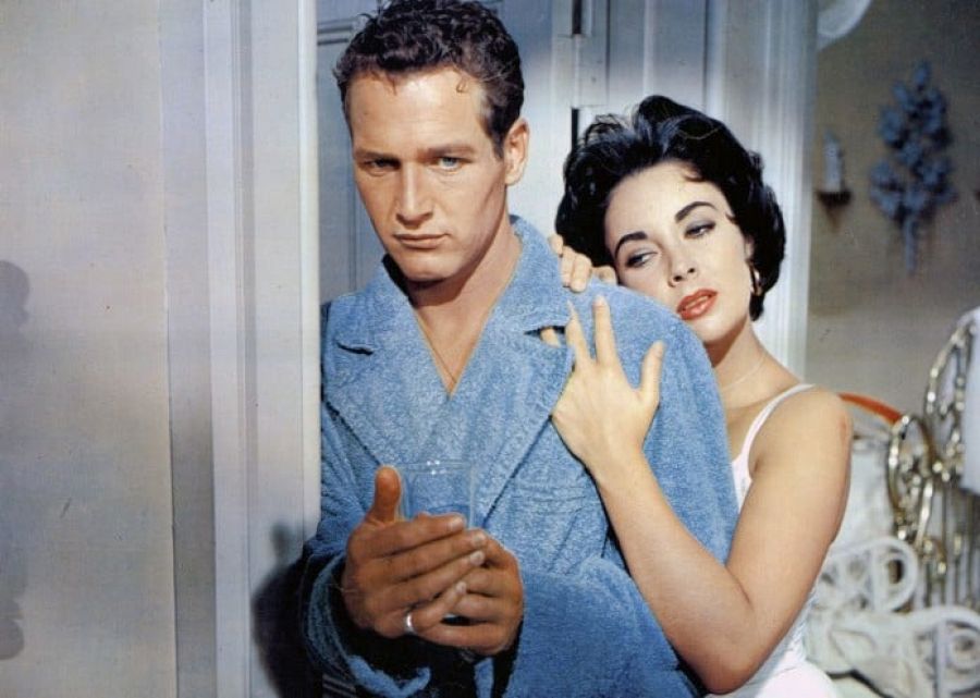 Paul Newman y Elizabeth Taylor en 'La gata sobre el tejado de zinc' (1958)