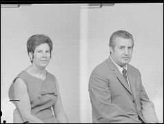 HOMBRE Y MUJER (DOS IMAGENES EN EL MISMO NEGATIVO)