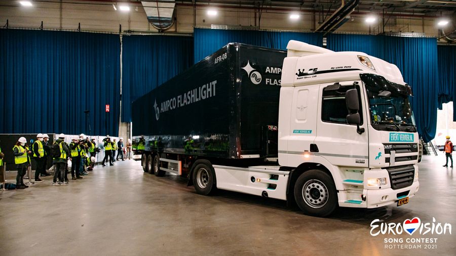 Comienza la construcción del escenario de Eurovisión en el Rotterdam Ahoy