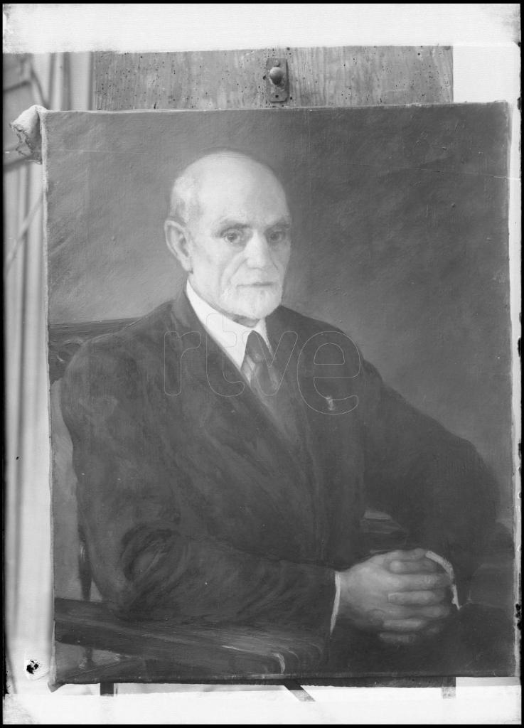 REPRODUCCION DE UN CUADRO CON EL RETRATO DE UN HOMBRE