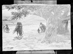 REPRODUCCION DE UN CUADRO FIRMADO POR VILLEGAS