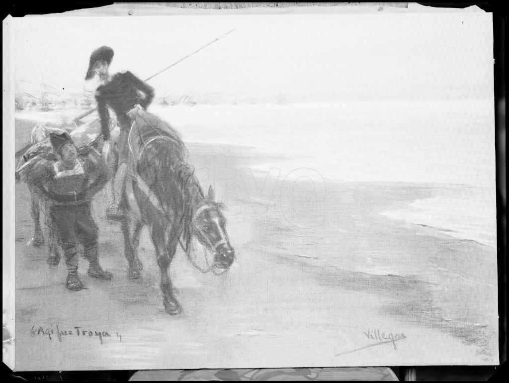 REPRODUCCION DE UN CUADRO FIRMADO POR VILLEGAS