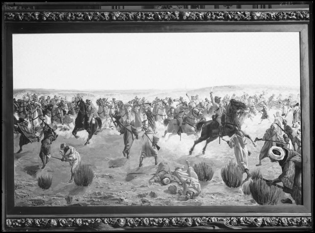 REPRODUCCION DE UN CUADRO DE UNA BATALLA