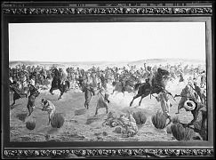 REPRODUCCION DE UN CUADRO DE UNA BATALLA