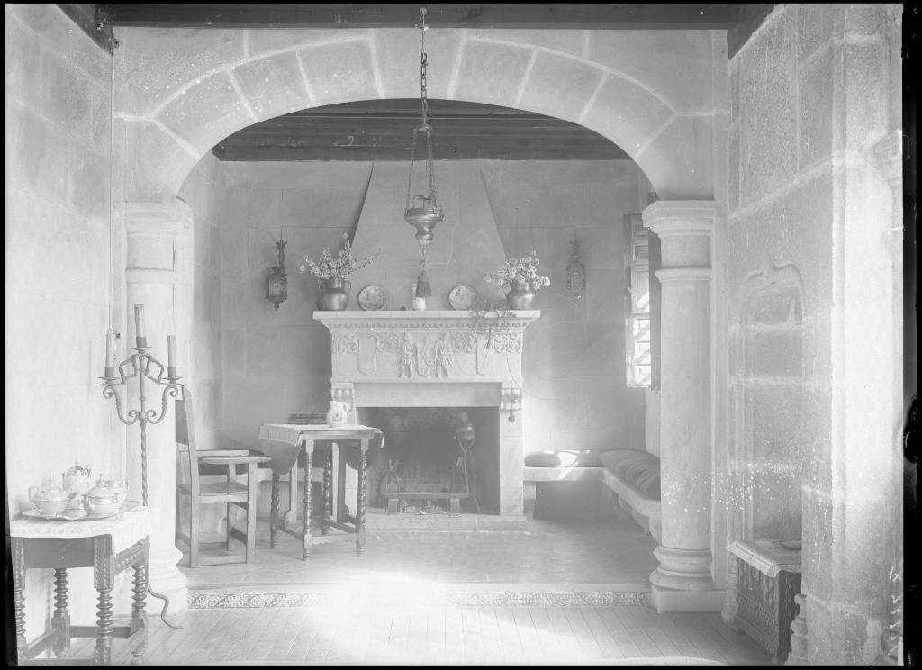 SALON CON UNA CHIMENEA DEL PALACIO DE CASTAÑIZA