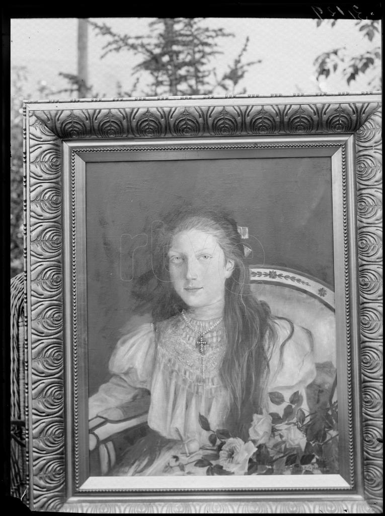 REPRODUCCION DE UN CUADRO DE UNA JOVEN, POSIBLEMENTE PILAR D