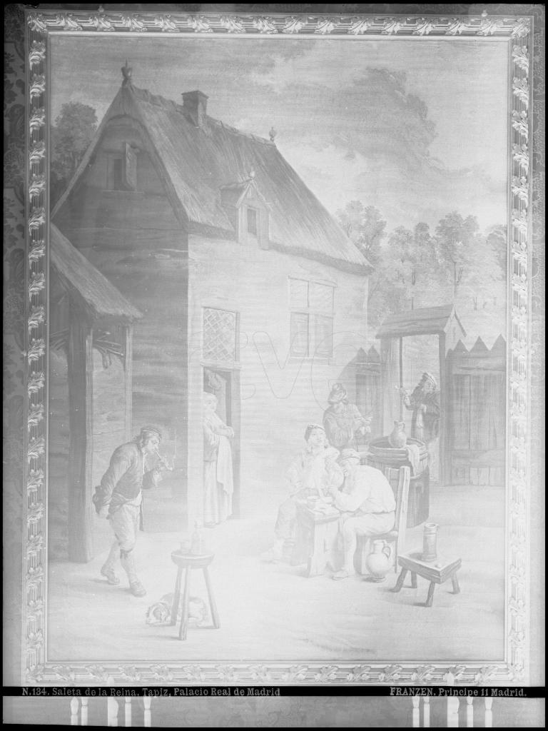 TAPIZ DE LA SALETA DE LA REINA EN EL PALACIO REAL