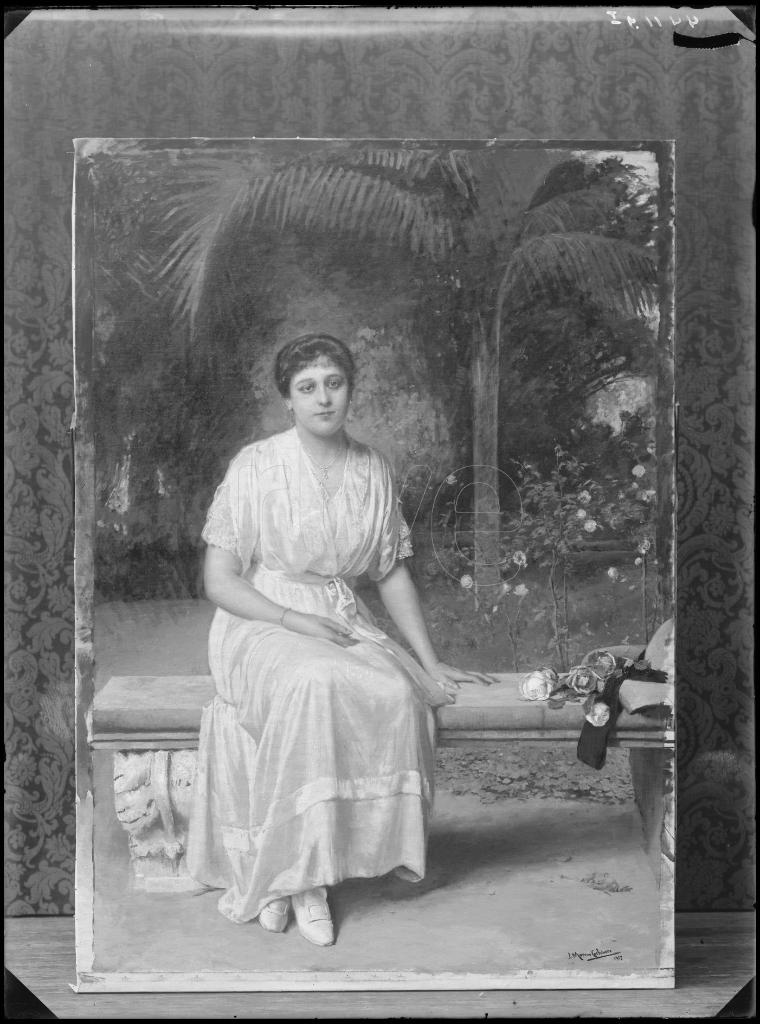 REPRODUCCION DE UN CUADRO DE JOSE MORENO CARBONERO. FIRMADO 