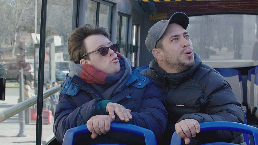 El Langui y Pablo Pineda en uno de los programas de la primera temporada