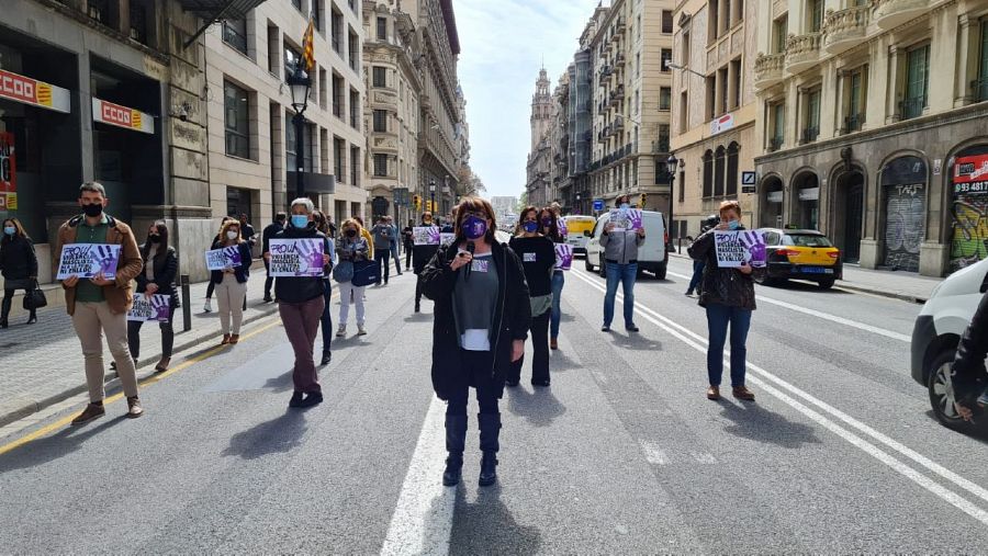 Minut de silenci pel crim masclista a Manresa