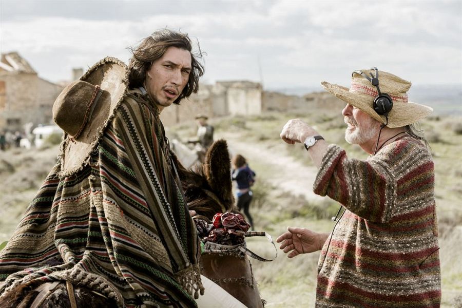 Adam Driver y Terry Williams durante el rodaje de la película