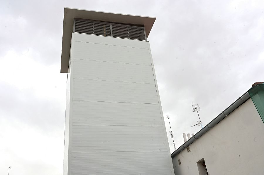 Chimenea de siete pisos de altura en las cocinas fantasma de Prosperidad