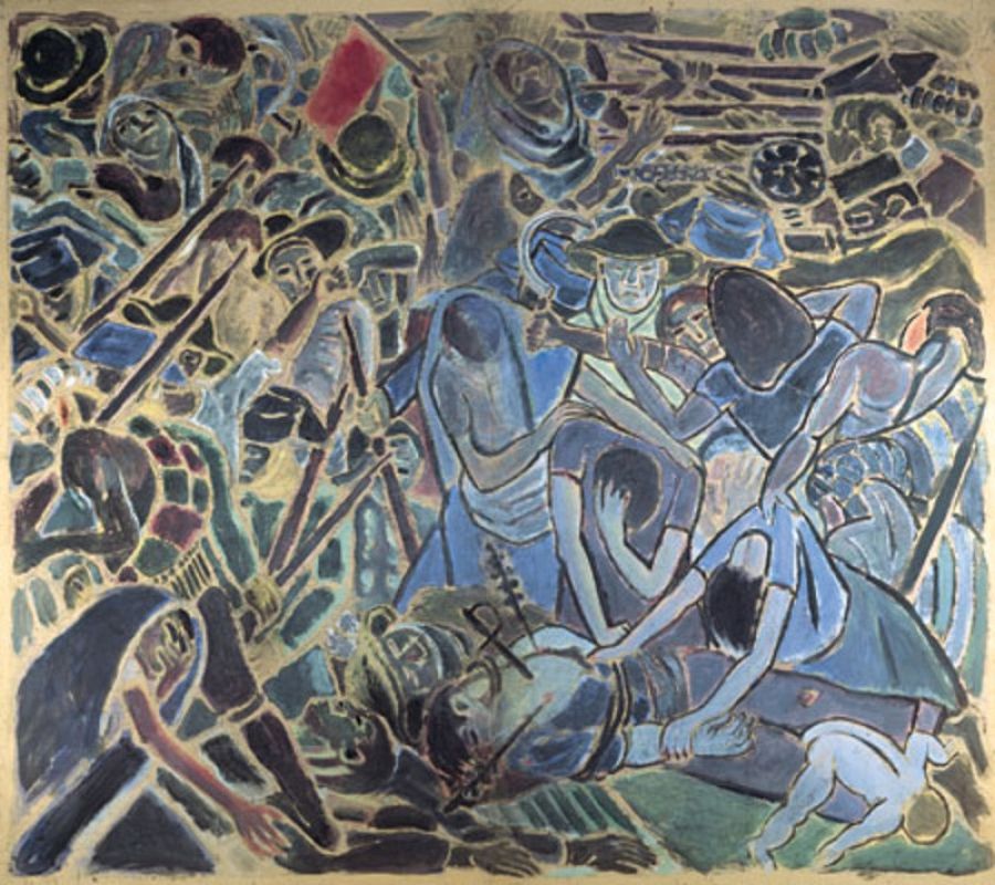 Así vio Wifredo Lam 'La guerra civil'. La pintó a finales de los años 1930