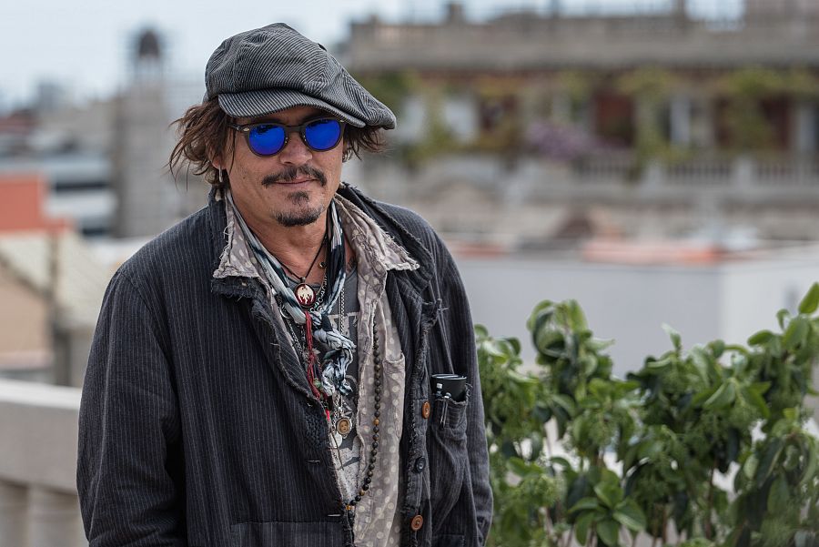 Johnny Depp está en Barcelona presentando una película