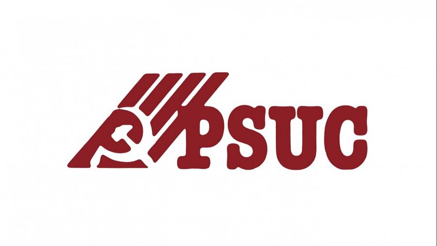 Logotip del PSUC de Pilar Villuendas Andrés