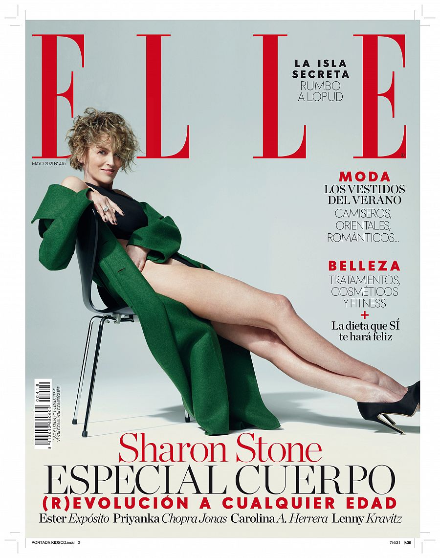 Sharon Stone, portada de la revista Elle