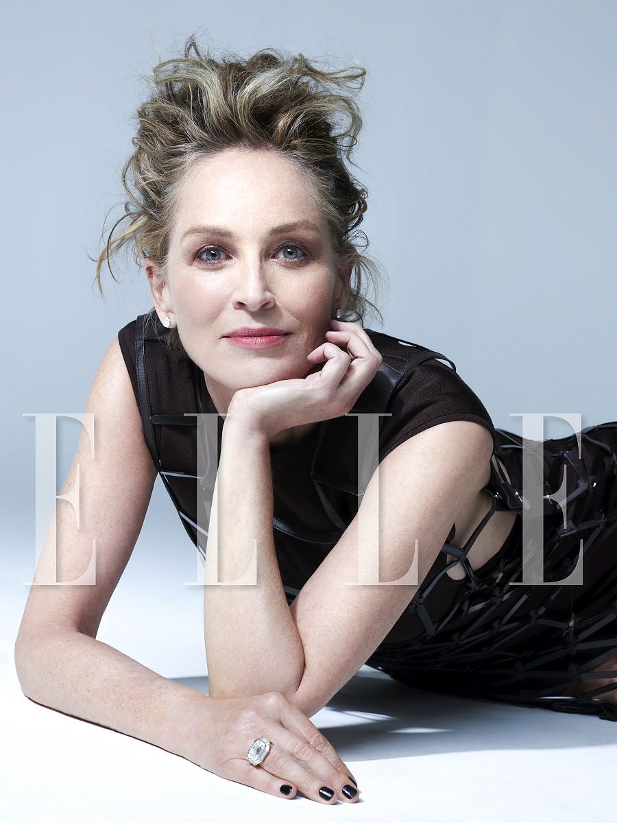 Sharon Stone, portada de la revista Elle