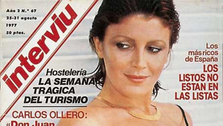 Tita Cervera, portada de Interviú en 1977