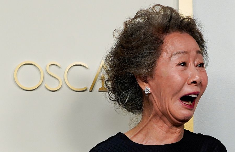 Youn Yuh-Jung en los Premios Oscar 2021