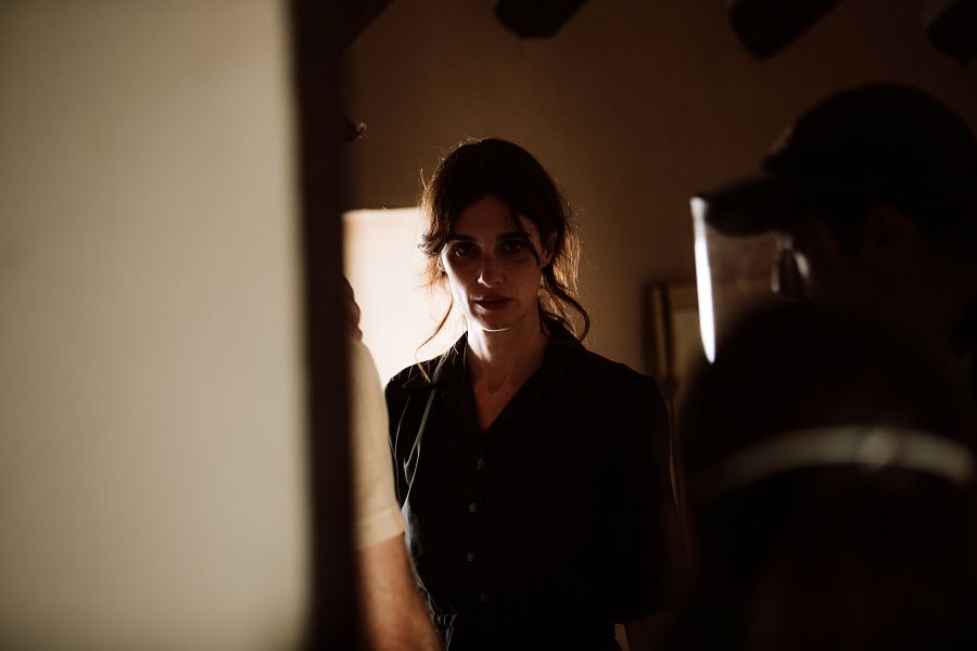 Paz Vega, en el rodaje de 'La casa del Caracol'.