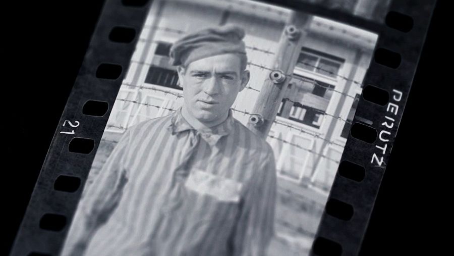 Fotografía de Francesc Boix de un deportado en Mauthausen