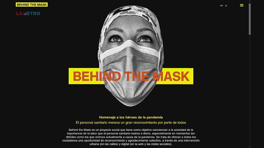 Pàgina web de Behind the mask
