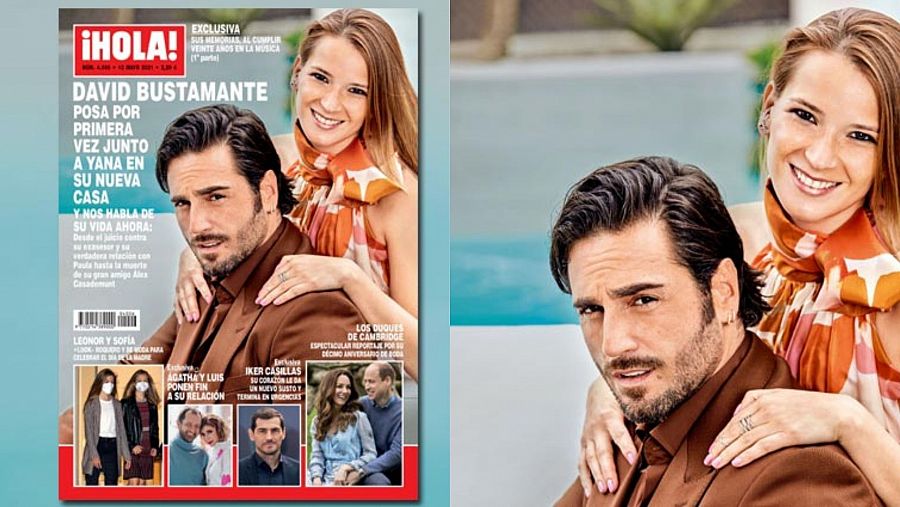 David Bustamante y Yana Olina posan juntos por primera vez para la portada de ¡HOLA!