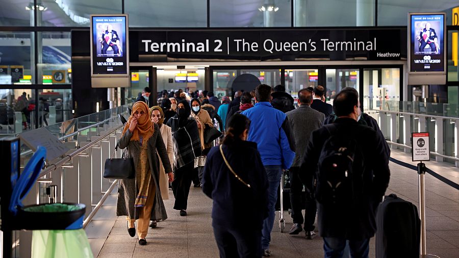 Imagen del aeropuerto londinense de Heathrow, uno de los de mayor tráfico aéreo del mundo.