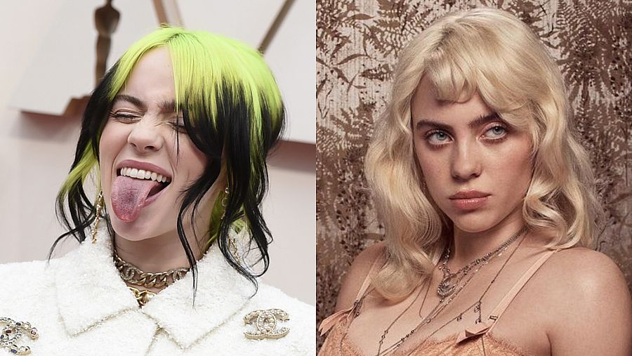 Antes y después de la cantante Billie Eilish