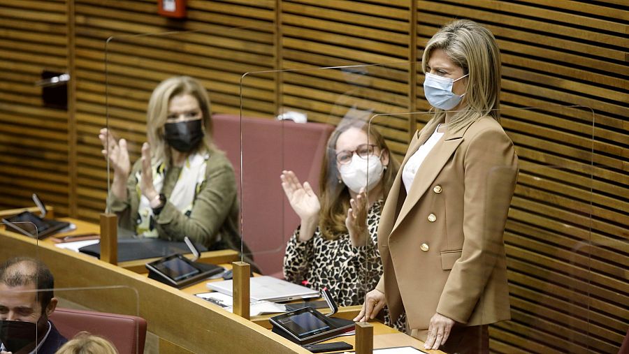 La ya exdiputada de Ciudadanos, Sunsi Sanchis, que sustituyó en Les Corts a Toni Cantó