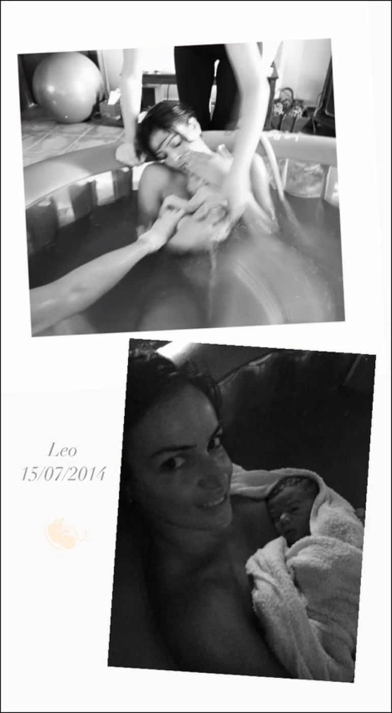 Raquel del Rosario, imágenes de su primer parto