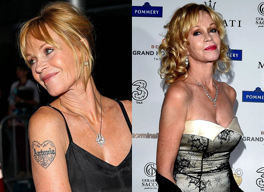 Melanie Griffith se borró a Antonio Banderas del brazo