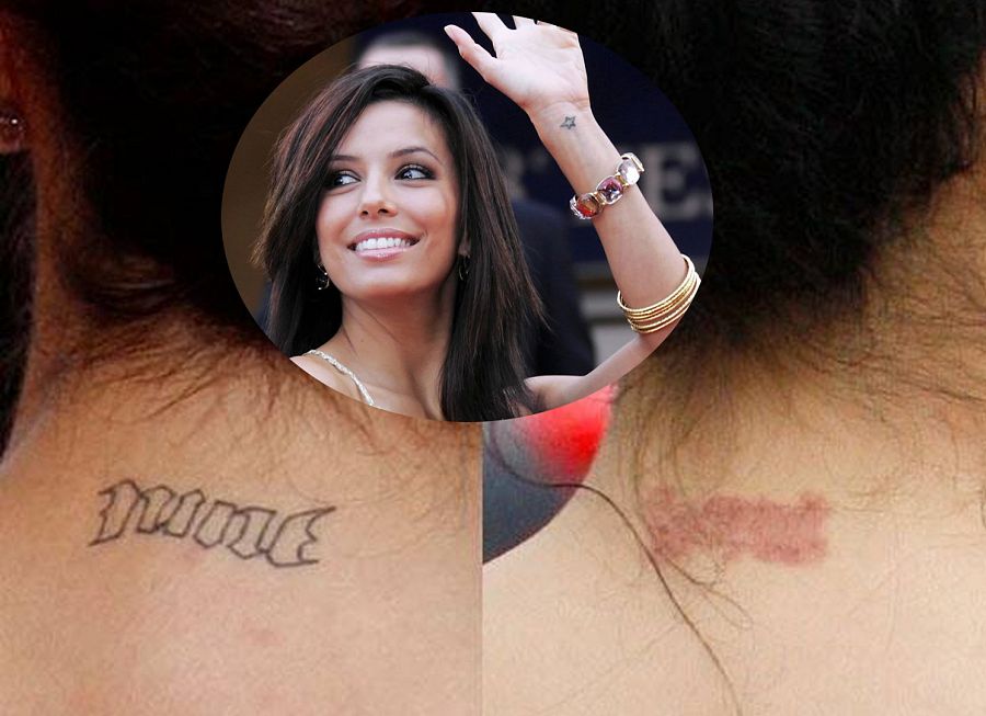 Eva Longoria tuvo que quitarse todos los tatuajes en honor a su ex