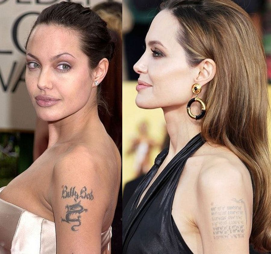 Angelina Jolie cubrió el nombre de su ex con las coordinadas de nacimiento de sus hijos