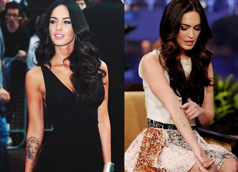 Meghan Fox se borró el tatuaje de Marilyn Monroe porque le daba 'mal rollo'