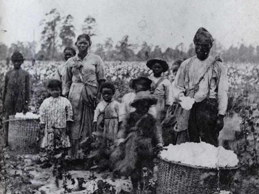 Tras perder a sus familias originales, formaban nuevas familias y hasta los más pequeños eran esclavos, como esta familia retratada en Georgia, EEUU, en 1850