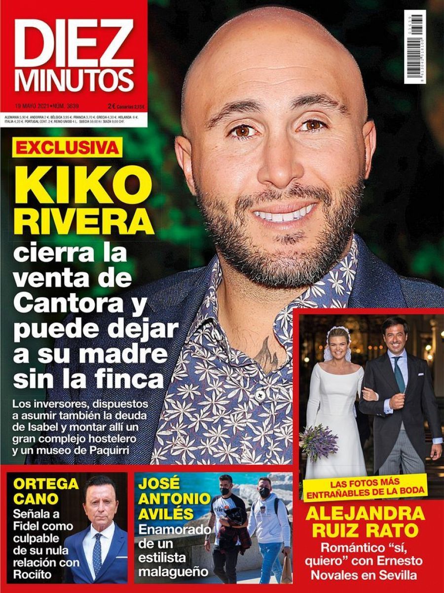 Portada de la revista 'Diez Minutos' con la exclusiva de la venta de la parte de Kiko Rivera