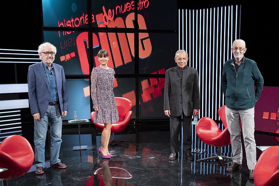 José Luis Gómez Martínez Lázaro y Carlos Heredero, con Elena S Sánchez