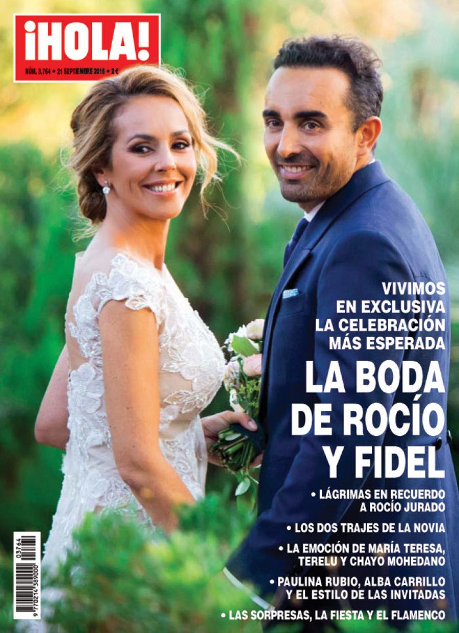 Rocío Carrasco y Fidel Albiac protagonizan la portada de ¡Hola!' en su boda